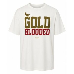 Adapt San Francisco Mens‎ T Shirt XL Gold Blooded Pigeon Football Graphic Tee